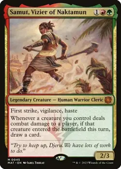 Samut, Vizier of Naktamun - Foil MAT LP MTG - Image 1