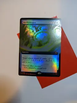 Mathemagics Sorcery Foil 0320 Extended Art MTG Secrets of Strixhaven - Image 1