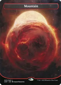 Mountain (#243) - Foil Extended Art Unfinity LP MTG - Image 1
