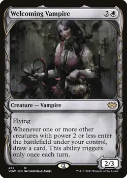 Welcoming Vampire - Foil Showcase VOW LP MTG - Image 1