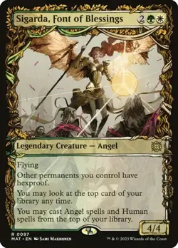 Sigarda, Font of Blessings - Foil Showcase MAT LP MTG - Image 1