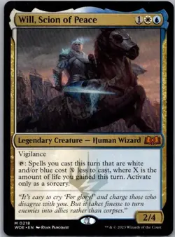#218 Will, Scion of Peace Wilds of Eldraine Mythic - Image 1
