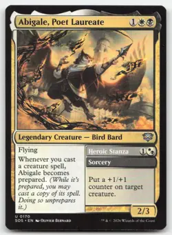 Abigale, Poet Laureate 170 SOS Secrets of Strixhaven Magic MTG NM - Image 1