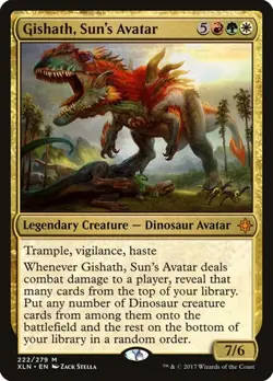 Gishath, Sun's Avatar - Foil Ixalan LP MTG - Image 1