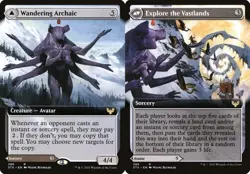 Wandering Archaic // Explore the Vastlands - Foil Extended Art STX LP MTG - Image 1