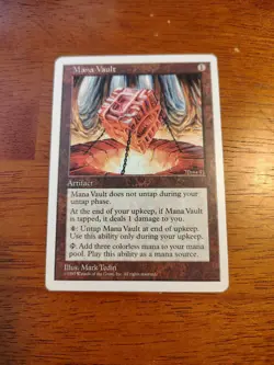 MTG Mana Vault 5th Edition Vintage Artifact Ramp Commander Magic LP/NM - Image 1