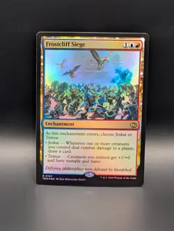 MTG - Frostcliff Siege - FOIL - Enchantment - TDM #187 - Rare - Image 1