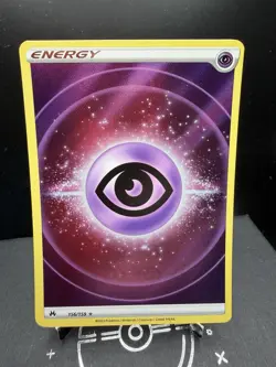 Pokemon TCG SWSH Crown Zenith Psychic Energy 156/159 Textured Ultra Rare Holo NM - Image 1