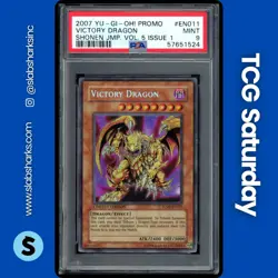 2007 YU-GI-OH! SHONEN JUMP VOL. 5 ISSUE 1 PROMO #JUMP-EN011 VICTORY DRAGON PSA 9 - Image 1