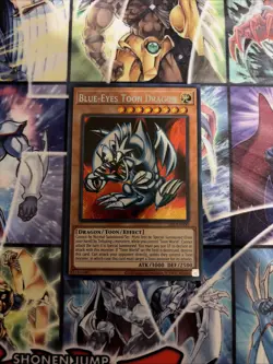 Blue-Eyes Toon Dragon SRL-EN000 Secret Rare Unlimited Edition NM - Image 1