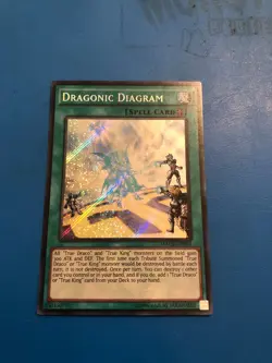 YUGIOH Secret Rare Dragonic Diagram Mixed Sets 1st Edition - Image 1