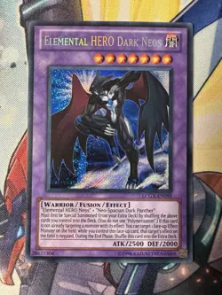 YuGiOh! Elemental HERO Dark Neos Secret Rare LCGX-EN059 - Image 1