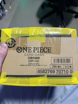 One Piece TCG OP10 Royal Blood Japanese Sealed 12 Booster case - Image 3