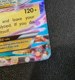 Mega M Ampharos EX 28/98 Ancient Origins Ultra Rare Holo Pokemon Card MP - Image 4