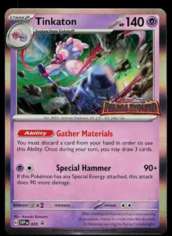 Pokemon Card - Tinkaton (Prerelease) Scarlet & Violet Promo 020 Holo - Image 1