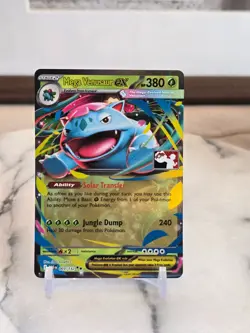 Pokemon TCG Mega Venusaur ex 003/132 Prize Pack Series Cards Holo NM - Image 1