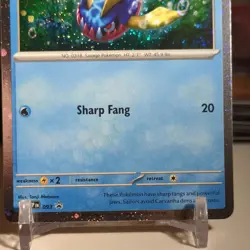Pokemon Tcg - S&V Carvanha Card Cosmo Holo 093 SVP Black Star Promo holo bleed - Image 5