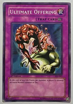 Ultimate Offering SDJ-047 (MP) 1st Edition Common 2002 Yu-Gi-Oh! Card TCG - Image 1