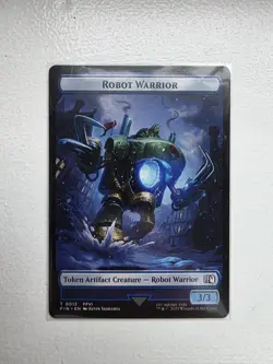 Sephiroth, One-Winged Angel / Robot Warrior Token 24 / 12 Final Fantasy MTG Card - Image 2