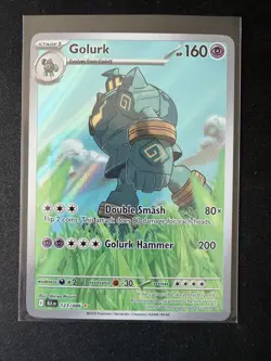 Pokemon TCG Golurk 123/086 Illustration Rare Black Bolt Card - Image 1