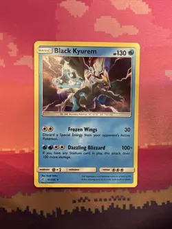 Pokemon Card Black Kyurem Cosmic Eclipse Holo Rare 61/236 Near Mint - Image 1