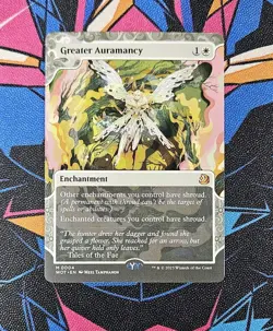 Greater Auramancy NM Regular MTG Enchanting Tales Wilds of Eldraine WOT Unplayed - Image 1