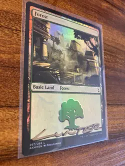 MTG✨Shadow Signed FOREST Artist Proof FOIL✨Amonkhet MINT Land Titus Lunter Art - Image 4