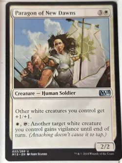 Paragon of New Dawns - Magic 2015 Core Set M15 - Magic the Gathering MTG Nice! - Image 1
