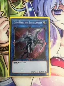 GAIA SABER THE LIGHTNING SHADOW SECRET GERMAN COTD-EN051 DE051 NEAR MINT YUGIOH - Image 1