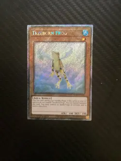 Near Mint Yugioh Treeborn Frog Platinum Secret Rare RA03-EN161 - Image 1