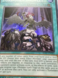 3x Forbidden Droplet | RA01-EN064 | Super Rares | NM | 1st Edition | YuGiOh! - Image 2