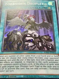 3x Forbidden Droplet | RA01-EN064 | Super Rares | NM | 1st Edition | YuGiOh! - Image 4