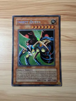 YUGIOH - MISPRINT NM Insect Queen CT1-EN005 LIMITED Edition Ultra Rare Misprint - Image 1