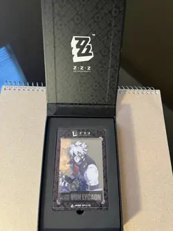Zenless Zone Zero Silver Von Lycaon Metal Art Card ZZZ Anime Impulse Series 2 - Image 1