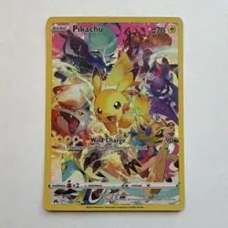 Pokemon Pikachu Secret Rare Full Art 160/159 Crown Zenith Holo Basic HP 70 - Image 1