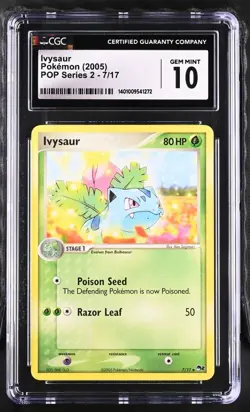 Pokemon Ivysaur - GEM MINT 10 - 7/17 - POP Series 2 - 2005 - Nonholo - Image 1