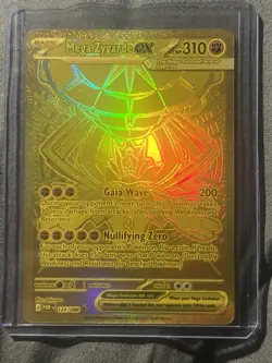 GRADABLE Pokemon TCG Mega Zygarde EX 124/088 Gold Mega Hyper Rare Perfect Order - Image 1