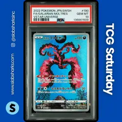 2022 POKEMON SWORD & SHIELD VSTAR UNIVERSE JP GALARIAN MOLTRES ART RARE PSA 10 - Image 1
