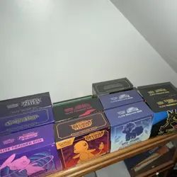 Pokemon TCG box lot- JUST THE BOX AND GAME PIECES (most have sleeves included) - Image 2