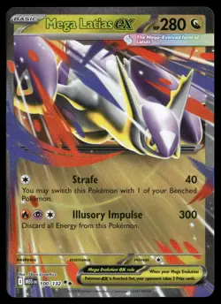 Mega Latias ex 100/132 Double Rare Mega Evolution Pokemon Holo Near Mint - Image 1