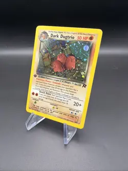 Dark Dugtrio - 1st Edition Holo - 6/82 Team Rocket - Pokemon TCG - 2000 - Image 3