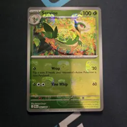 Servine (Master Ball Pattern) 002/086 Sv: Black Bolt Holo Pokemon TCG - Image 1