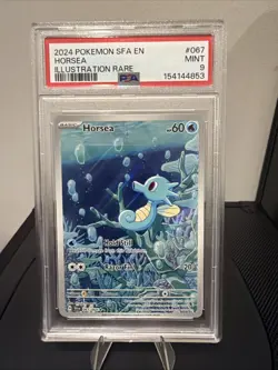 Horsea 067/064 IR Illustration Rare Pokemon 2024 SV Shrouded Fable English PSA 9 - Image 1