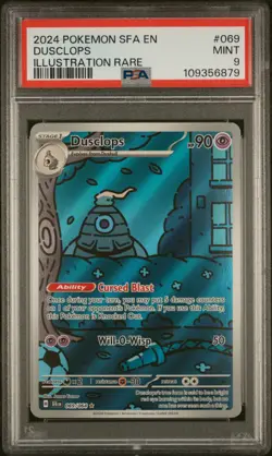 Pokemon Dusclops Pokemon Sfa En-Shrouded Fable 069 PSA 9 - Image 1