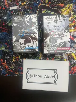 Pokemon TCG Black Bolt and White Flare Booster Bundle (One of each) New Sealed - Image 1