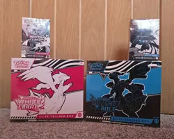 Pokemon TCG S&V: Black Bolt + White Flare ETB & Booster bundle collection - Image 1