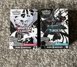 Pokemon TCG Black Bolt & White Flare Booster Bundle 6 Packs Reshiram Zekrom - Image 1