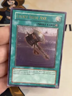 Lucky Iron Axe FOTB-EN037 Ultimate Rare Unlimited Yu-Gi-Oh! LP EURO - Image 2