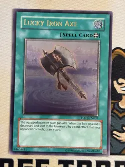 Lucky Iron Axe FOTB-EN037 Ultimate Rare Unlimited Yu-Gi-Oh! LP EURO - Image 3