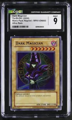 Dark Magician *CGC 9* Ultra Rare *RP01-EN003* Yugioh - Image 1
